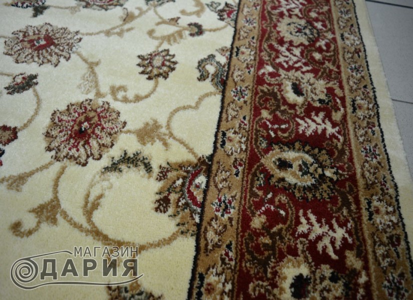 Тъкан персийски килим Blue stones 1807_cream